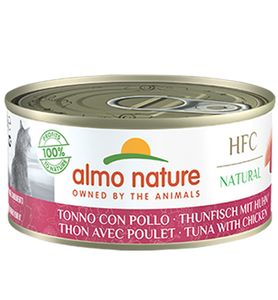 Almo Nature HFC Natural tonijn en kip natvoer kat (150 g) 24 x 150 g