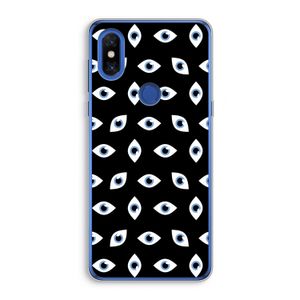 Eyes pattern: Xiaomi Mi Mix 3 Transparant Hoesje