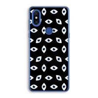 Eyes pattern: Xiaomi Mi Mix 3 Transparant Hoesje