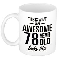 Awesome 78 year cadeau mok / beker 300 ml