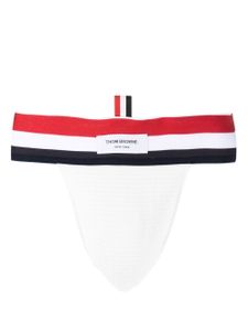 Thom Browne jockstrap à bande tricolore - Blanc