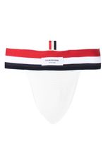 Thom Browne jockstrap à bande tricolore - Blanc