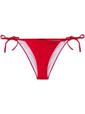 DSQUARED2 bas de bikini à fermeture nouée - Rouge