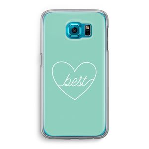 Best heart pastel: Samsung Galaxy S6 Transparant Hoesje