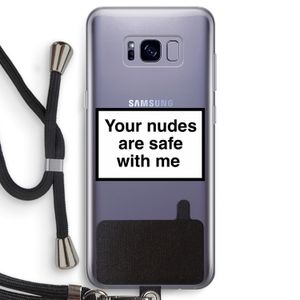 Safe with me: Samsung Galaxy S8 Transparant Hoesje met koord