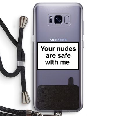 Safe with me: Samsung Galaxy S8 Transparant Hoesje met koord