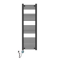 Belrad - Elektrische Handdoekradiator op 220 v - 700 Watt - 1600x500 mm - Mat Zwart
