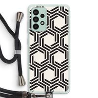 Geometrisch patroon: Samsung Galaxy A52s 5G Transparant Hoesje met koord