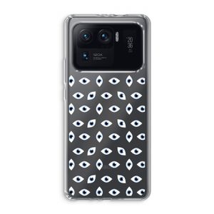 Eyes pattern: Xiaomi Mi 11 Ultra Transparant Hoesje