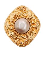 CHANEL Pre-Owned broche à design baroque (1981-1985) - Or