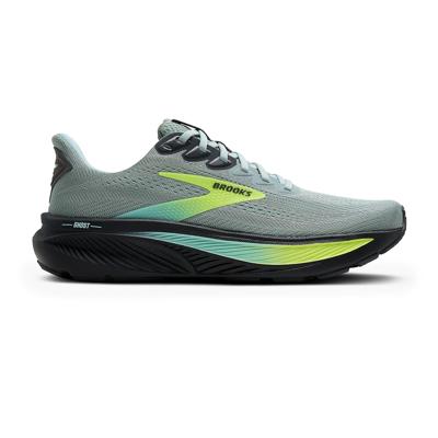 Brooks Ghost 17 hardloopschoenen Gray Mist/Yucca/Nightlife heren
