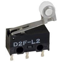 Omron D2F-L2 Microschakelaar 30 V/DC 2 A 1x aan/(aan) 1 stuk(s) Bag