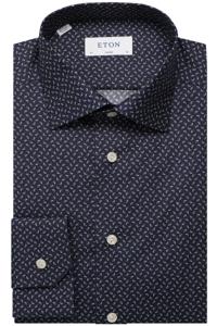 ETON Classic Fit Overhemd Marine, Motief