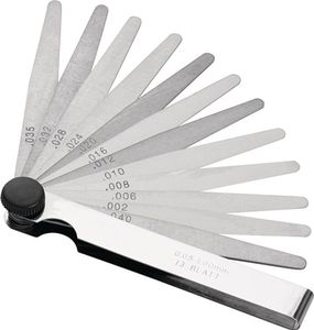 Promat Voelermaat | bladsterkte 0,05-1,0 mm | staal | lengte 100 mm aantal bladen 13 st. - 4000851421 - 4000851421
