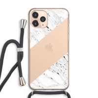 Biggest stripe: iPhone 11 Pro Max Transparant Hoesje met koord