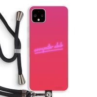 Vice Glow: Pixel 4 XL Transparant Hoesje met koord