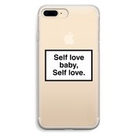 Self love: iPhone 7 Plus Transparant Hoesje