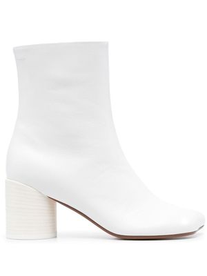 MM6 Maison Margiela bottines Anatomic 70 mm en cuir - Blanc