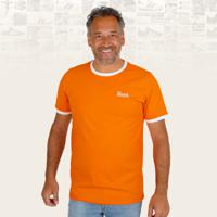 Heren T-shirt Kapitein | NL Oranje/Wit