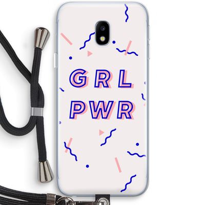 GRL PWR: Samsung Galaxy J3 (2017) Transparant Hoesje met koord