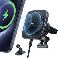 Magnetic Wireless Car Charger (HaloLock) - Black - thumbnail