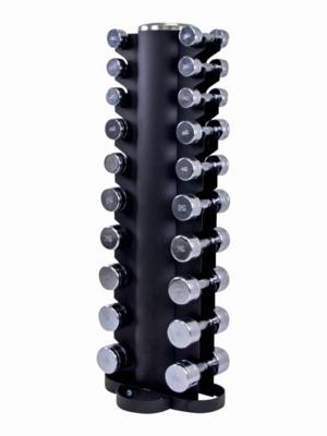 LifeMaxx Dumbbell Toren met Chromen Dumbbellset 2 x 1-10 kg 10 paar LMX 80.SD