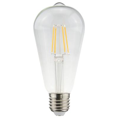 HOFTRONIC™ LED Filament lamp E27 - 4,5 Watt 470 Lumen - ST64 Edison - 2700K Warmwit licht - Dimbaar - Helder glas