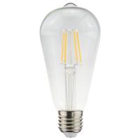 HOFTRONIC™ LED Filament lamp E27 - 4,5 Watt 470 Lumen - ST64 Edison - 2700K Warmwit licht - Dimbaar - Helder glas HOFTRONIC™ LED Filament lamp E27 - 4,5 Watt 470 Lumen - ST64 Edison - 2700K Warmwit licht - Dimbaar - Helder glas