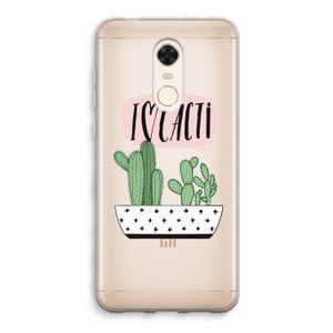 I love cacti: Xiaomi Redmi 5 Transparant Hoesje