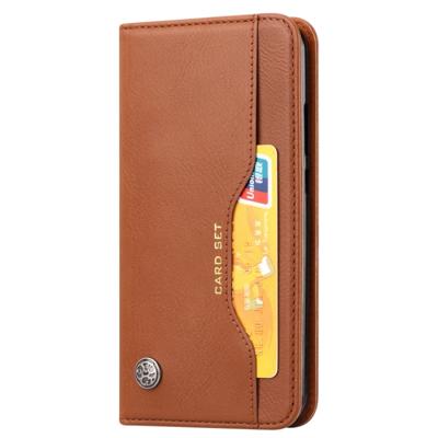 Knead huidtextuur horizontaal Flip lederen case voor Huawei Nova 3e/P20 lite met foto frame & houder & kaartsleuven & portemonnee (bruin)
