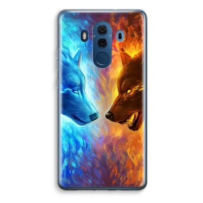 Fire & Ice: Huawei Mate 10 Pro Transparant Hoesje