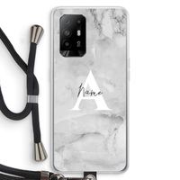 Ivory Marble: Oppo A95 5G Transparant Hoesje met koord