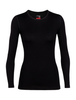 Icebreaker Merino 260 Tech LS Crewe Thermoshirt Dames Black S