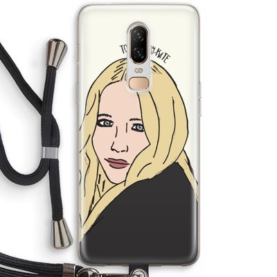 Mary Kate: OnePlus 6 Transparant Hoesje met koord