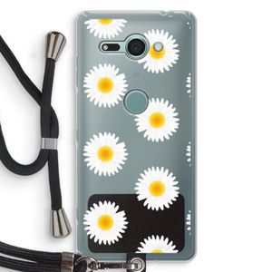 Margrietjes: Sony Xperia XZ2 Compact Transparant Hoesje met koord