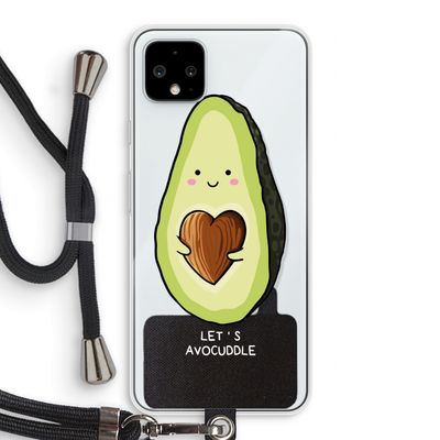 Avocuddle: Pixel 4 XL Transparant Hoesje met koord