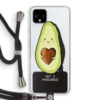 Avocuddle: Pixel 4 XL Transparant Hoesje met koord
