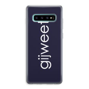 Gijweet: Samsung Galaxy S10 Plus Transparant Hoesje