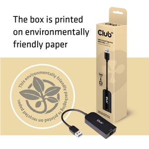 CLUB3D cac-1420 usb A Ethernet Zwart