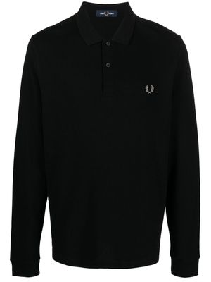 Fred Perry polo à logo poitrine - Noir