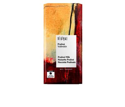 Vivani Chocolade melk praline nougat bio