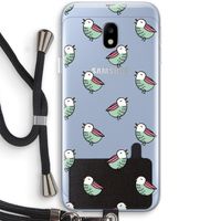 Vogeltjes: Samsung Galaxy J3 (2017) Transparant Hoesje met koord