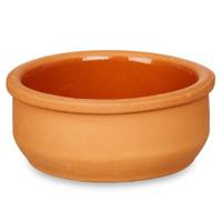 Tapas/creme brulee serveer schaaltjes - 6x - mini - terracotta/bruin - 8 x 4 cm