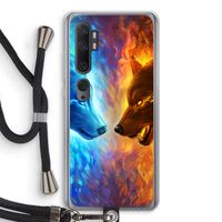 Fire & Ice: Xiaomi Mi Note 10 Pro Transparant Hoesje met koord