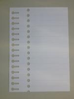 Sleufetiket 19x210mm op laservel A4