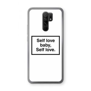 Self love: Xiaomi Redmi 9 Transparant Hoesje