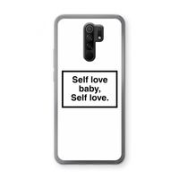 Self love: Xiaomi Redmi 9 Transparant Hoesje
