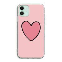 Hartje: iPhone 11 Transparant Hoesje