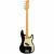 Fender American Professional II Precision Bass MN Black elektrische basgitaar met koffer