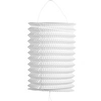 5x stuks witte trek lampionnen van 16 cm